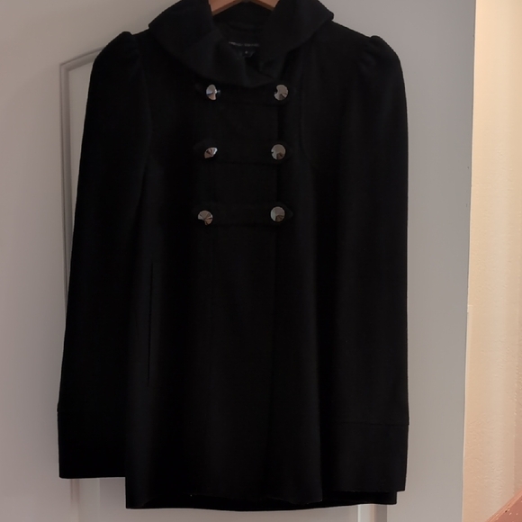French Connection Black Wool Coat - Picture 2 of 5